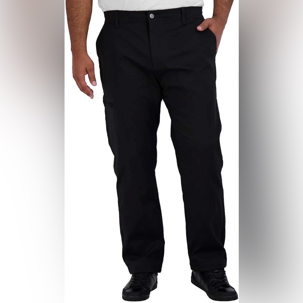 Gerry Men’s Stretch Fabric Fleece Lined Pant US Waist 34 Inseam 30 Black NWT